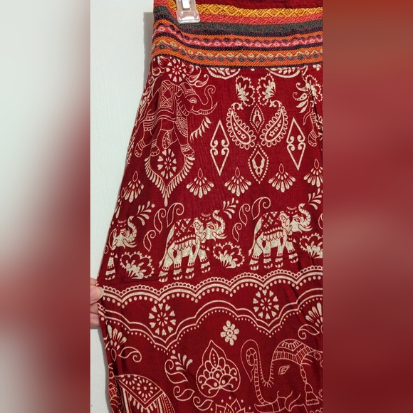 Kathmandu Red Boho Pants Women's Standard Size New With Tags. - Picture 5 of 12